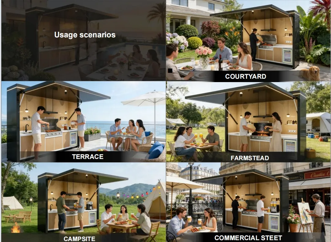 Instalación y funcionalidad de la cocina modular de exterior