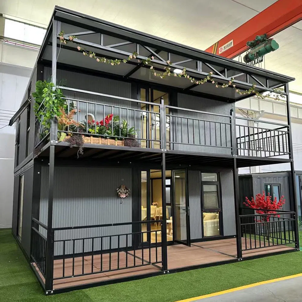 Casa Contenedor Expandible de Construcción Rápida para Retiro Vacacional: Espaciosa y Duradera