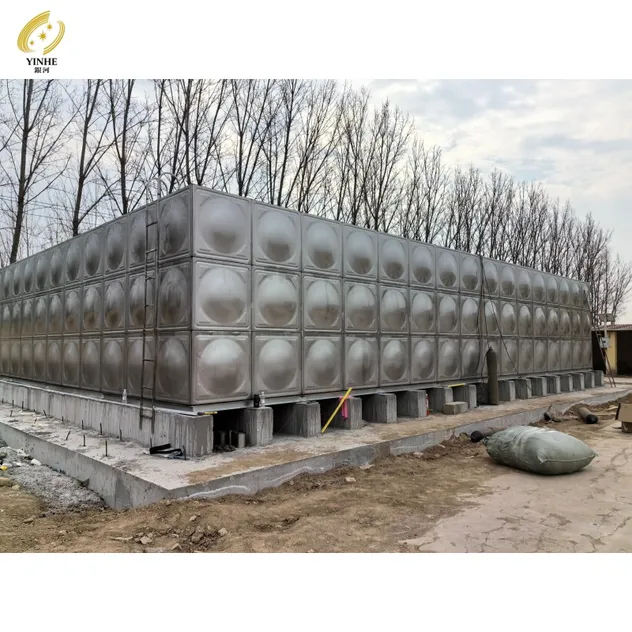 Placa de bola cuadrada modular tanque de agua para reserva hídrica de parque ecológico rural