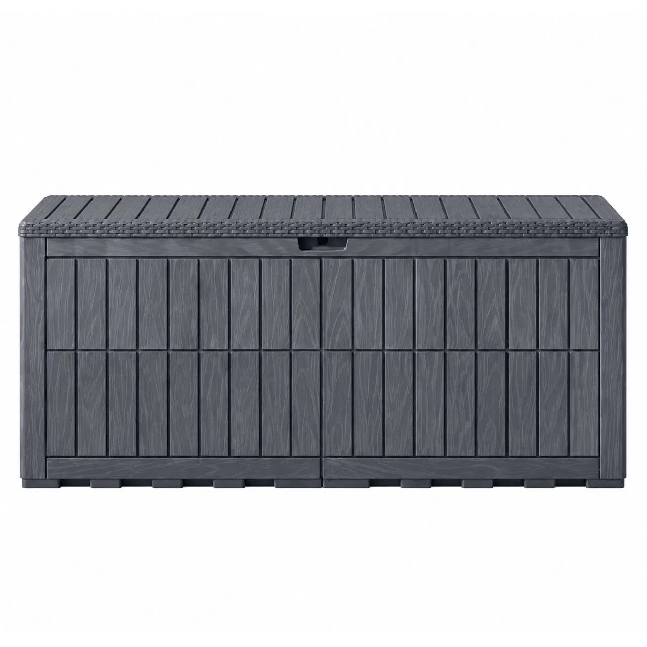Armario de Almacenamiento Exterior WPC Impermeable a la Intemperie a Prueba de Termitas Resistente a los Rayos UV Antienvejecimiento Tamaño Personalizado para Jardín Patio Piscina