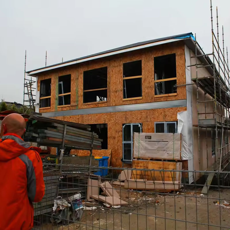 Casa de Vivienda de Bajo Costo de Estructura de Acero Ligero, Villa Prefabricada de Actualización