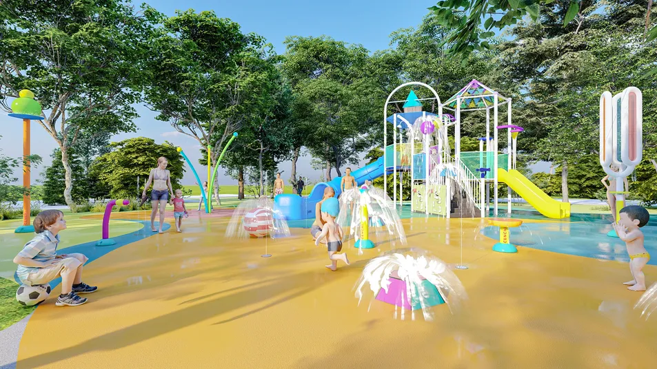 Serie de Carnaval 304ss Equipo de Juego de Agua Interactivo para el Patio Familiar y Resort