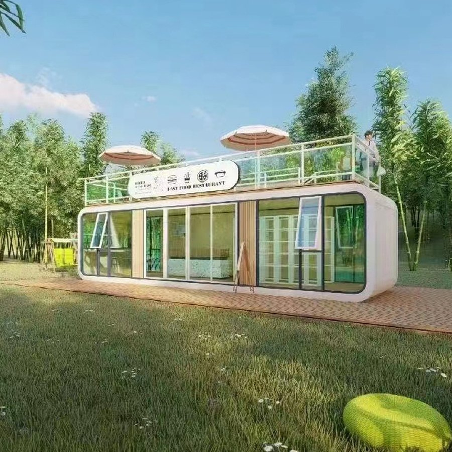 Cabina de manzana modular de aluminio resistente a la corrosión para alojamiento turístico