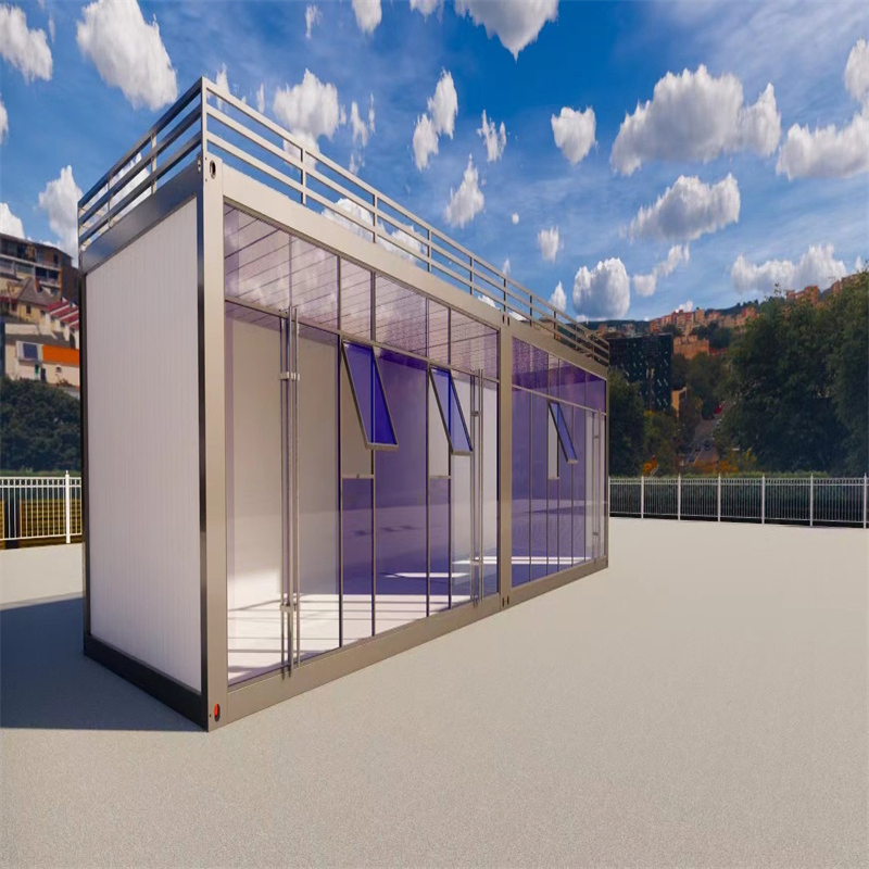 Contenedor de paquete plano profesional 20FT 30FT 40FT Casa modular para operación de resort boutique con CE ISO