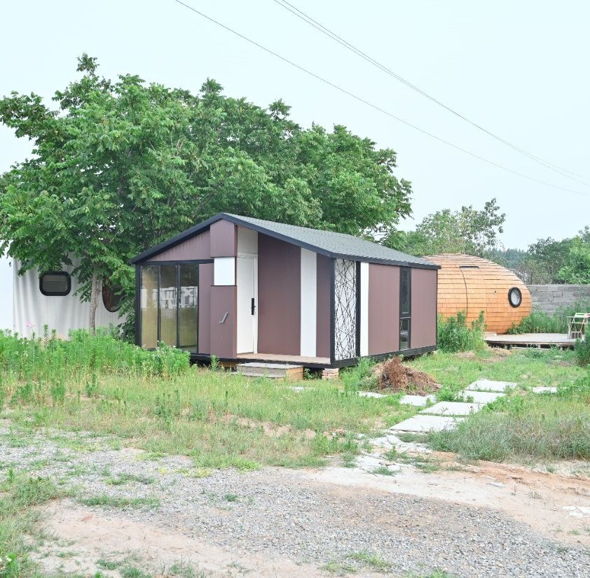 Villa Móvil Plegable como Casa Modular para Eco Resorts con Estructura de Acero