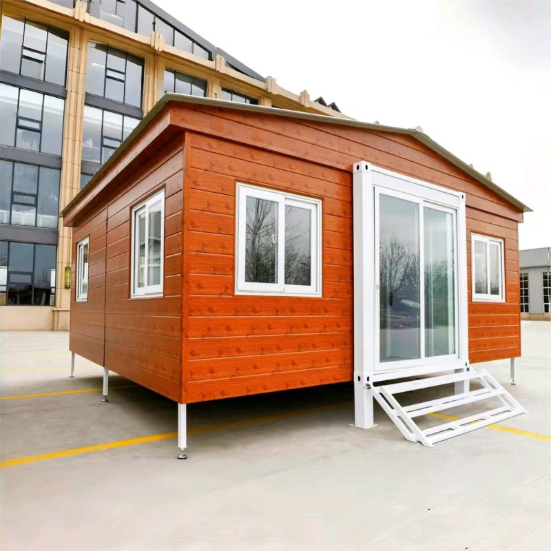 Casa modular plegable resistente a la intemperie y robusta para cabañas remotas en la montaña