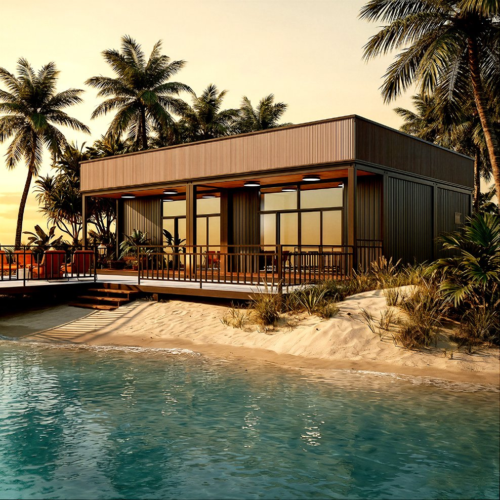 Casa Modular Prefabricada Portátil de Alta Calidad, Villa Prefabricada de Alta Gama