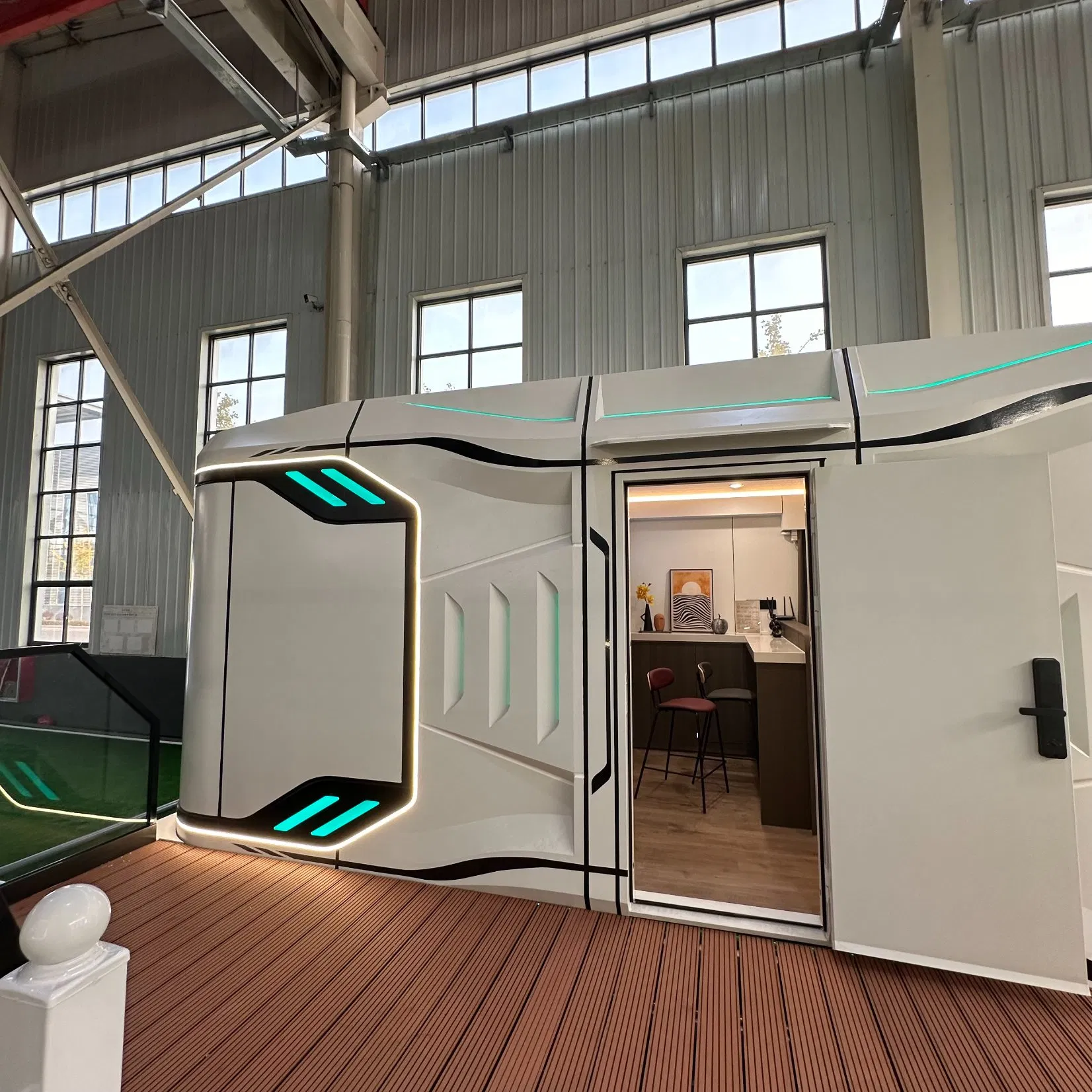 Cápsula Espacial Prefabricada Hoteles de Lujo Casas Contenedor Casas de Vacaciones de Lujo Habitaciones Frente a la Playa