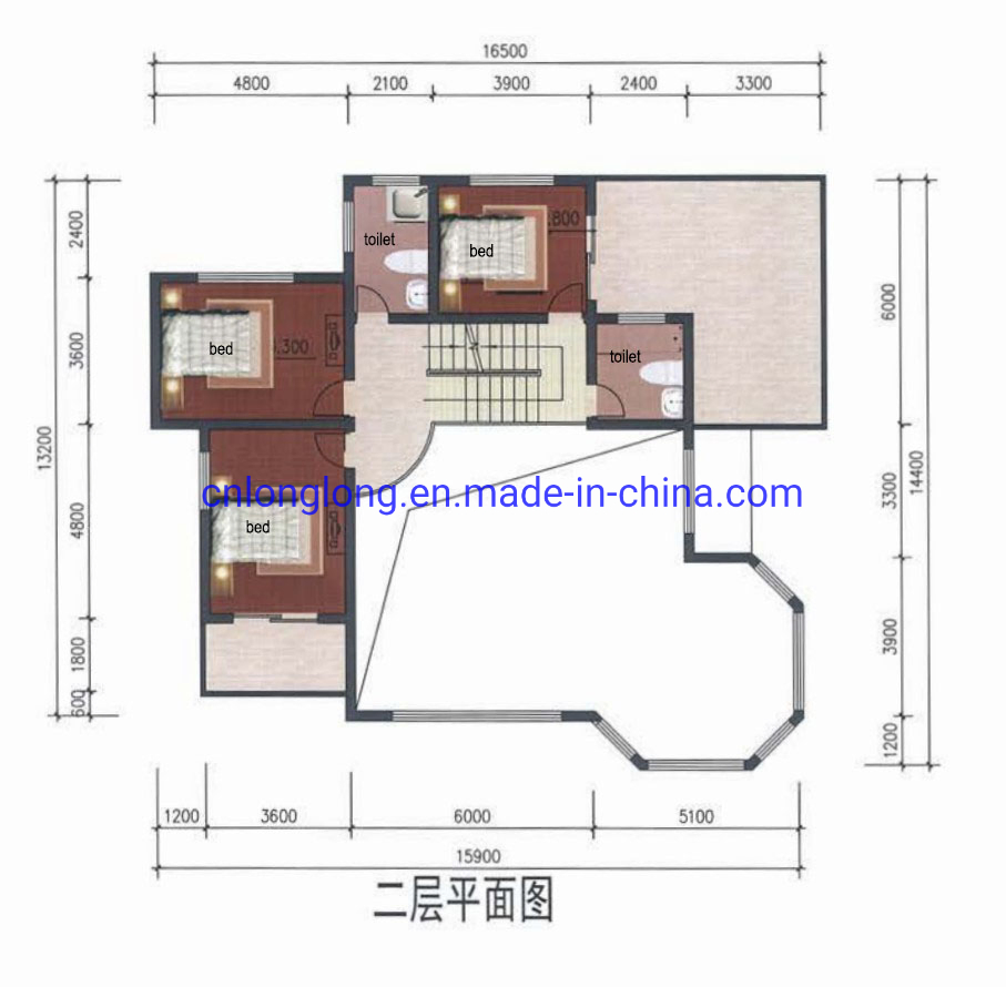 Casa Prefabricada Nuevo Modelo Villa de Acero Ligero 2-20