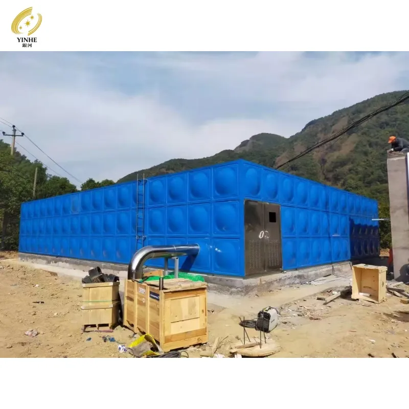 Placa de bola cuadrada modular tanque de agua para reserva hídrica de parque ecológico rural