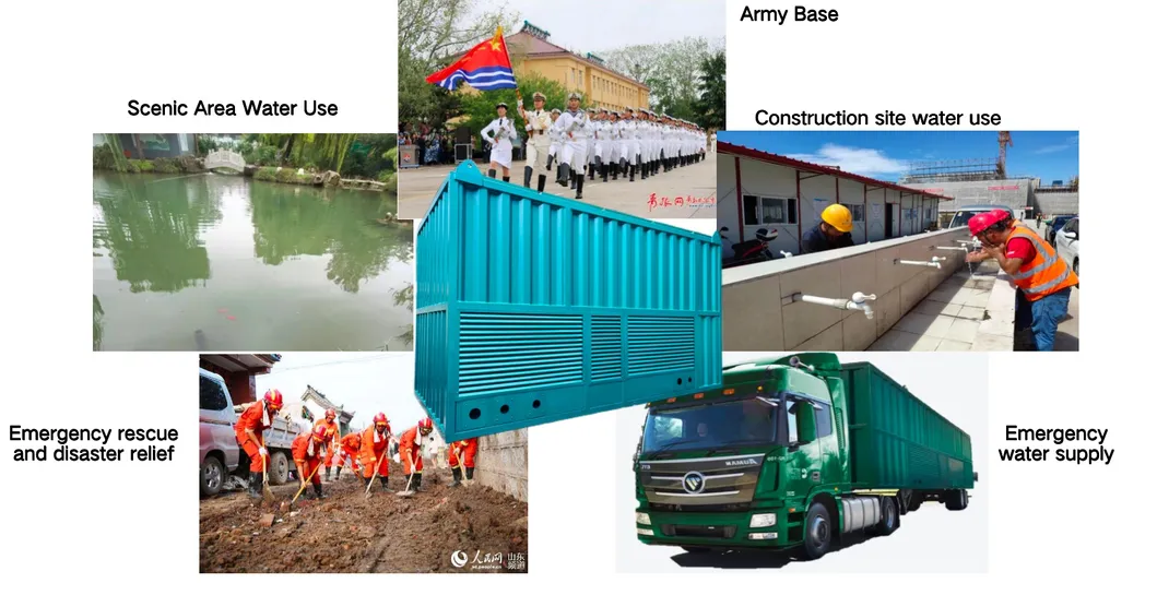 Planta de Purificación de Agua Modular Pequeña Ecológica 60m³/D para Purificación de Agua Municipal