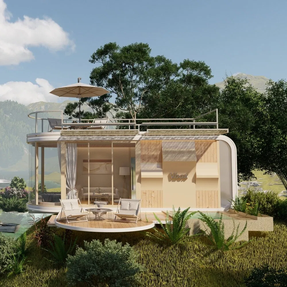 Fabricantes de Casas Modulares de Lujo Modernas Z2s Casa Prefabricada de Contenedor para Casas de Vacaciones en la Isla