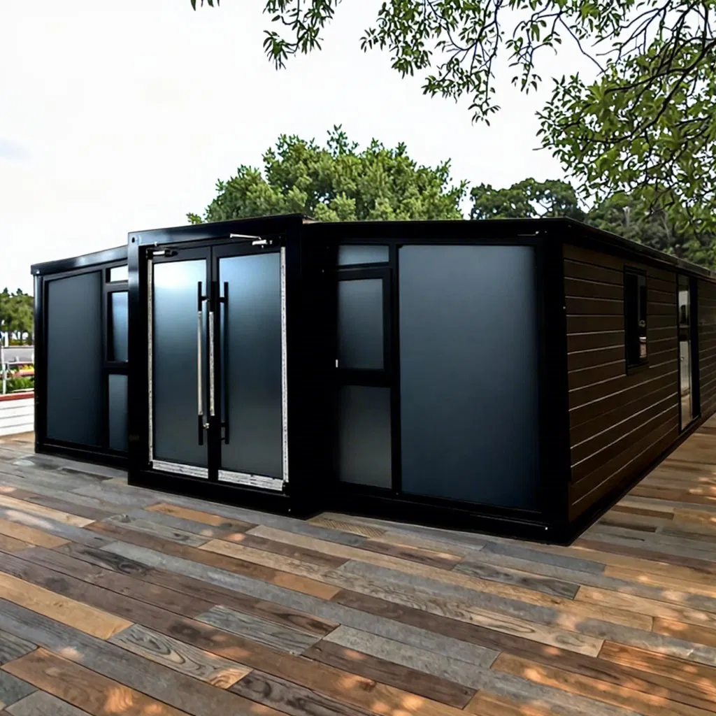 Casa modular diminuta expandible aislada lista para contenedor para resort de montaña, hotel, cabaña