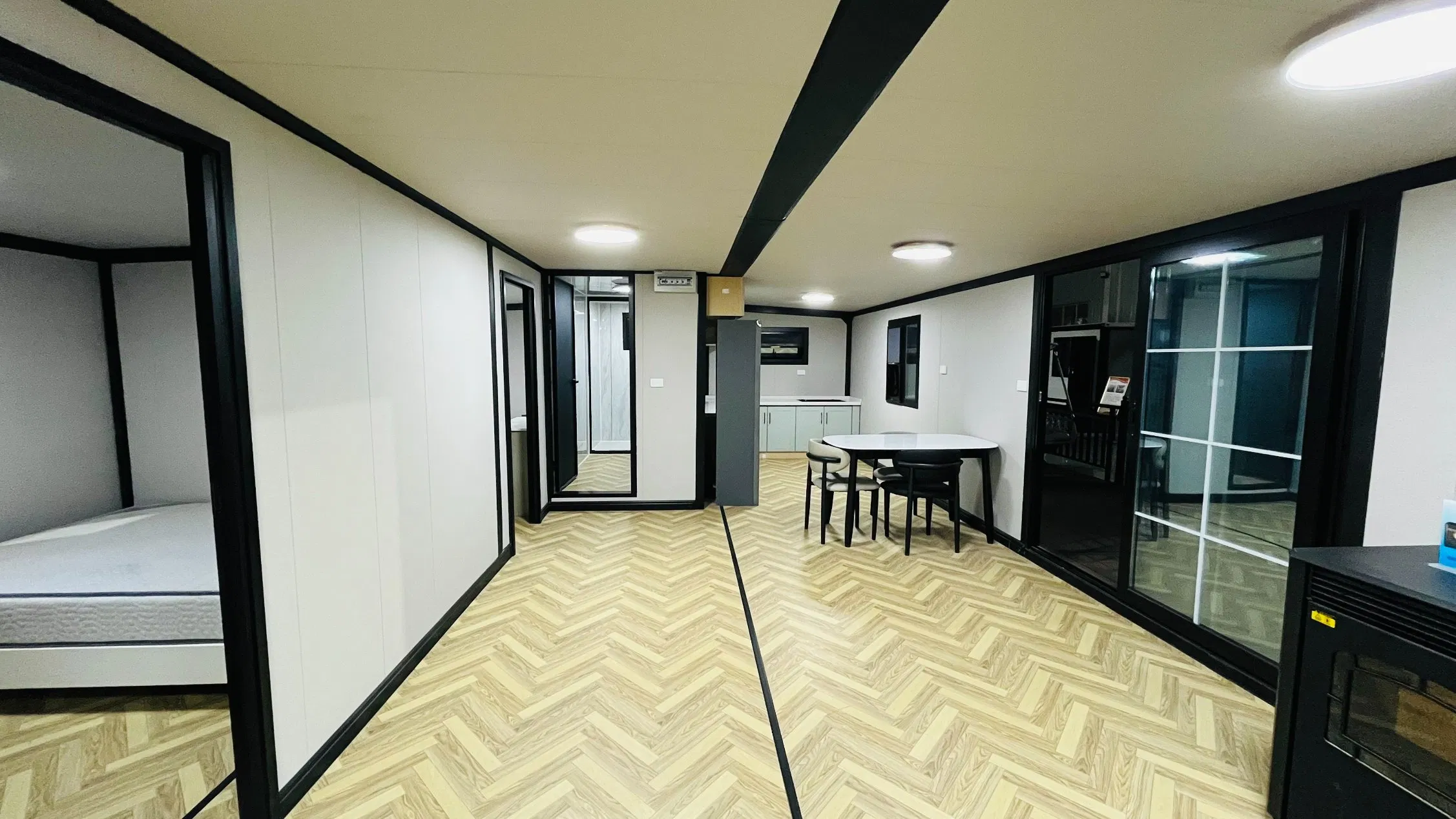 Casa Contenedor Expandible Modular para Villa de Vacaciones y Bar Combinados