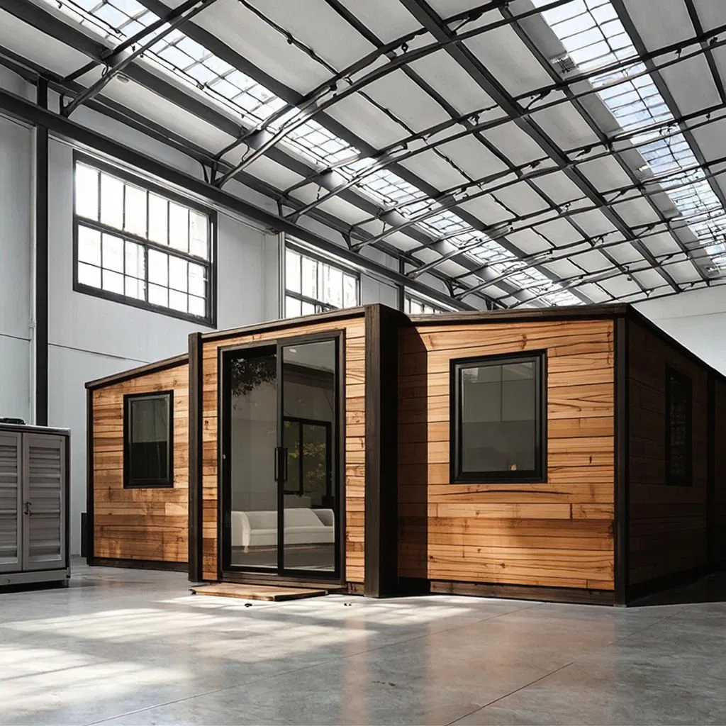 Casa Contenedor Expandible Ecológica Proporciona Opciones de Casa Prefabricada Verde, Casa Modular Sostenible y Casa Residencial Fuera de la Red