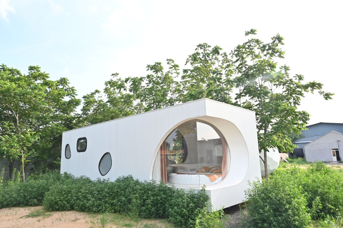 Retiro de Glamping Sostenible Inteligente Casa Prefabricada de Lujo Casa Modular