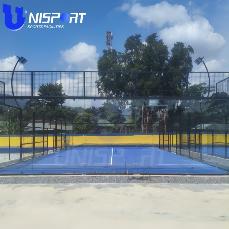 Unipadel Affordable Panoramic Padel Court Complete Turf for SPA Resort Sports Facilities