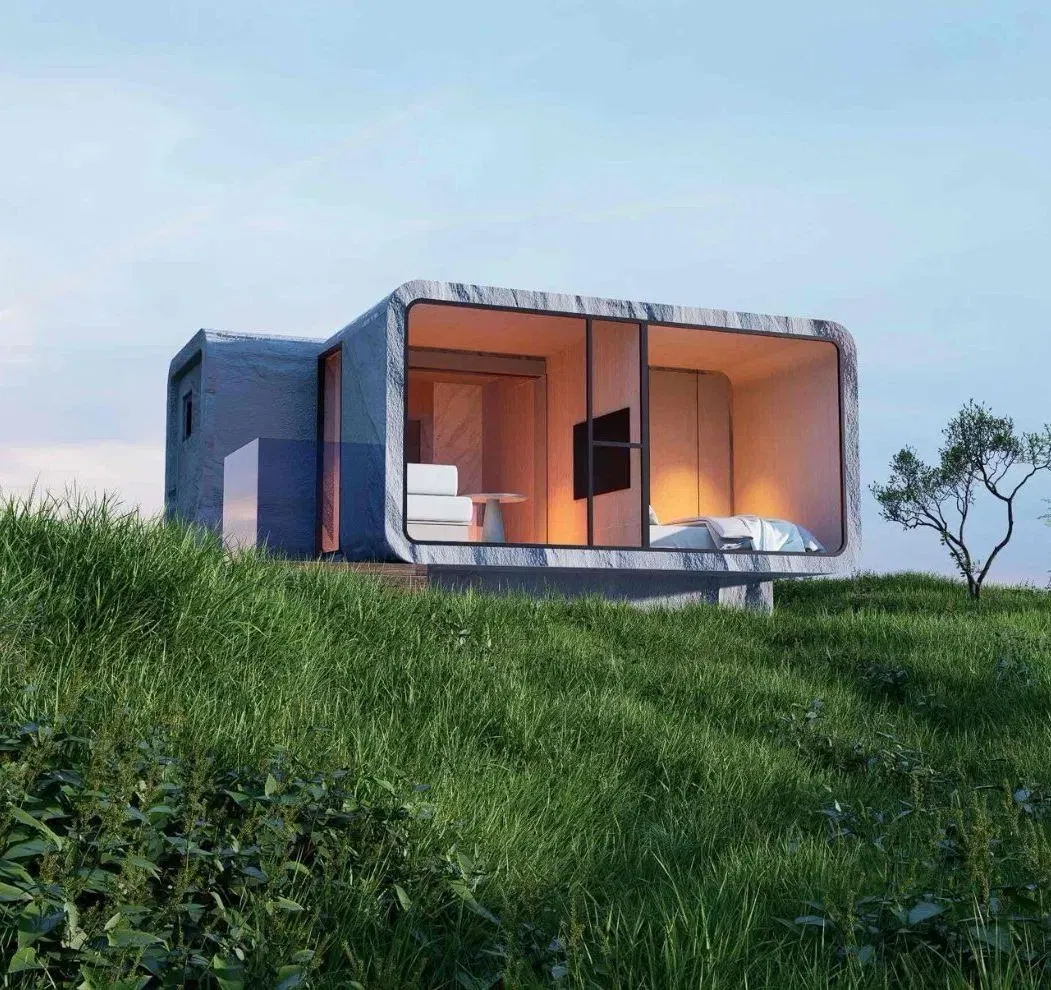 Casa Móvil Prefabricada de Manzana Modular de Fabricación China 20FT 40FT Desmontable Portátil Aislada a Prueba de Sonido para Venta en Resort de Glamping al Aire Libre