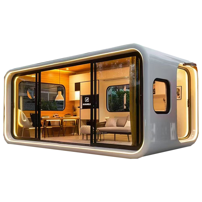 China CE e ISO Exporta Casa Prefabricada Modular Desmontable Móvil Portátil 20FT 30FT 40FT Cabaña de Manzana para Estancia Boutique Artesanía Fina Diseño Personalizado Resort