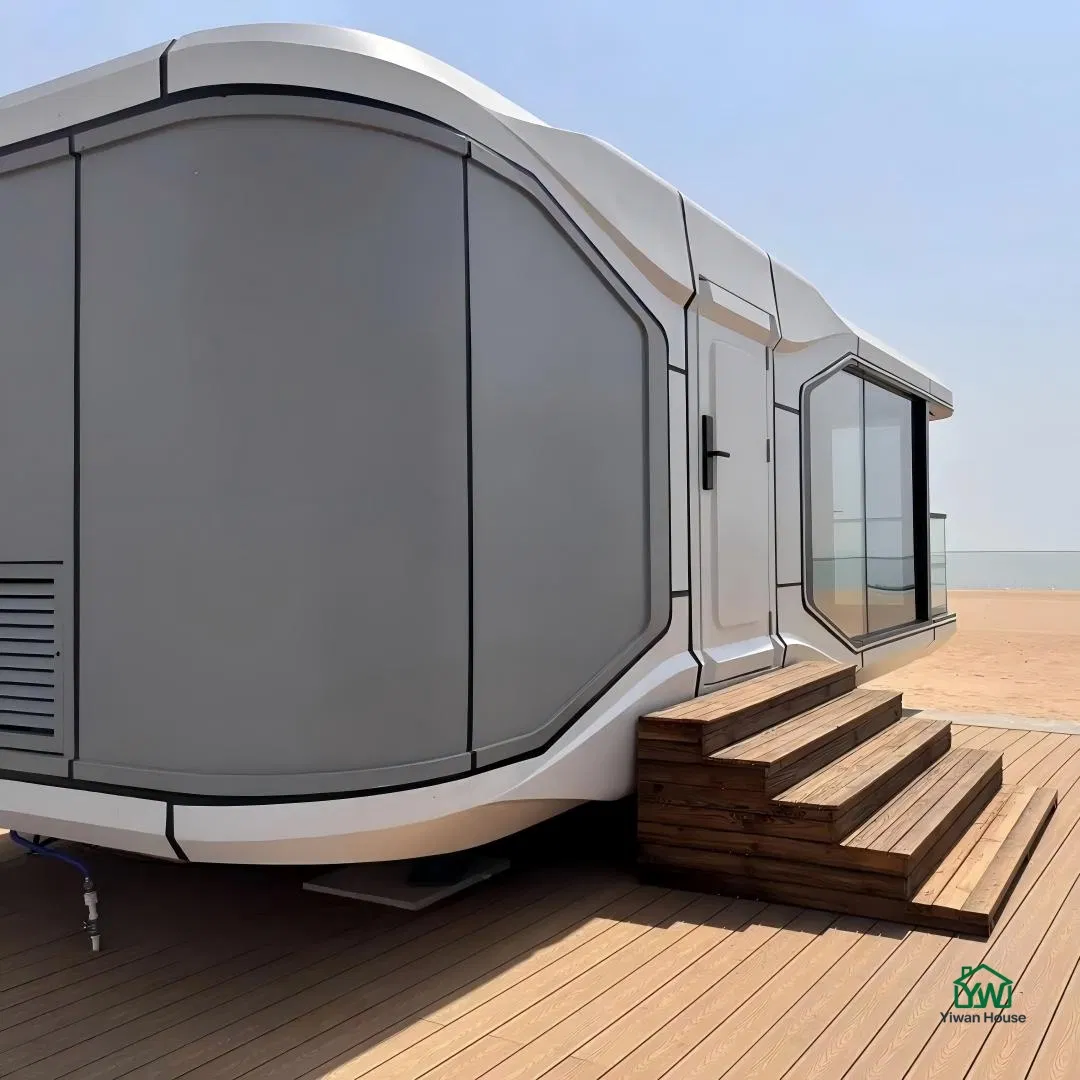 Resort Vista al Mar con Muebles Modernos Ventana Doble Acristalada Cápsula Espacial
