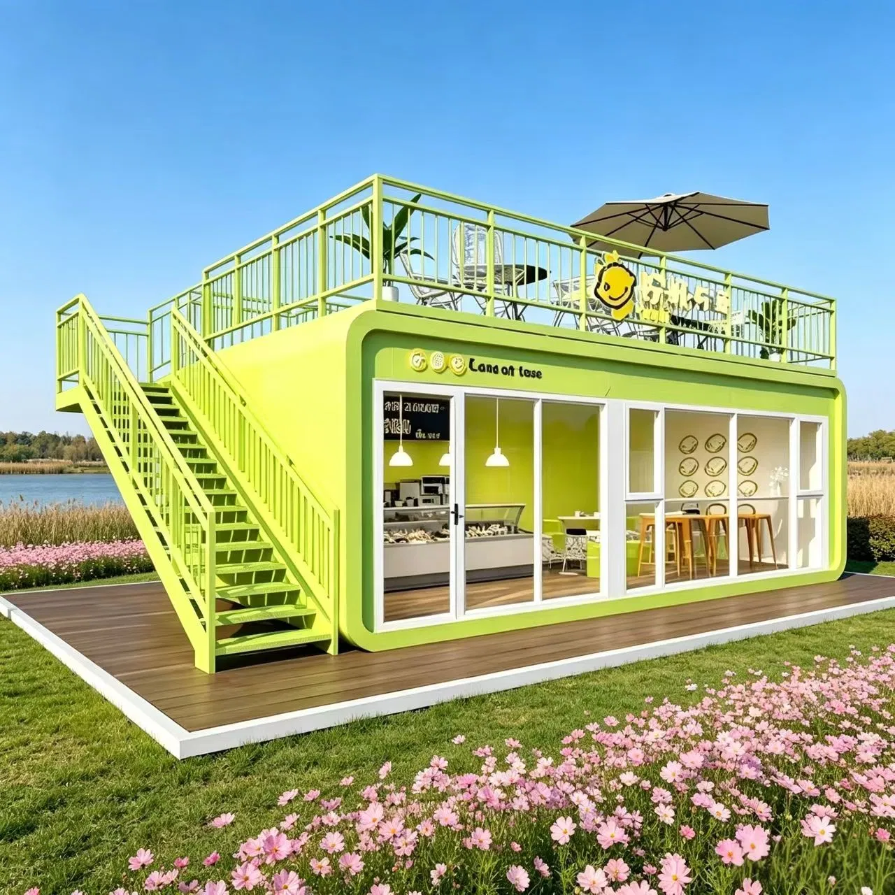 Casa Modular Prefabricada Casa Cápsula Espacial Casa Manzana Villa Móvil Moderna de Lujo para Turistas Alojamiento Resort Hotel Oficina
