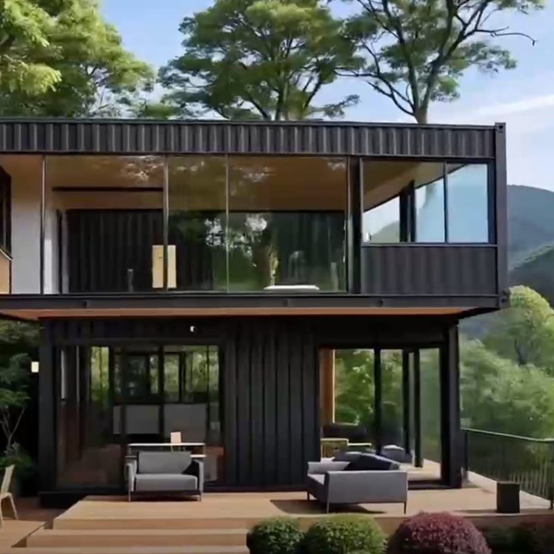 Casa Contenedor de Acero Prefabricada y Sostenible para una Vida Moderna Estructura Fuerte Casa de Vida Prefabricada Edificio Modular Prefabricado