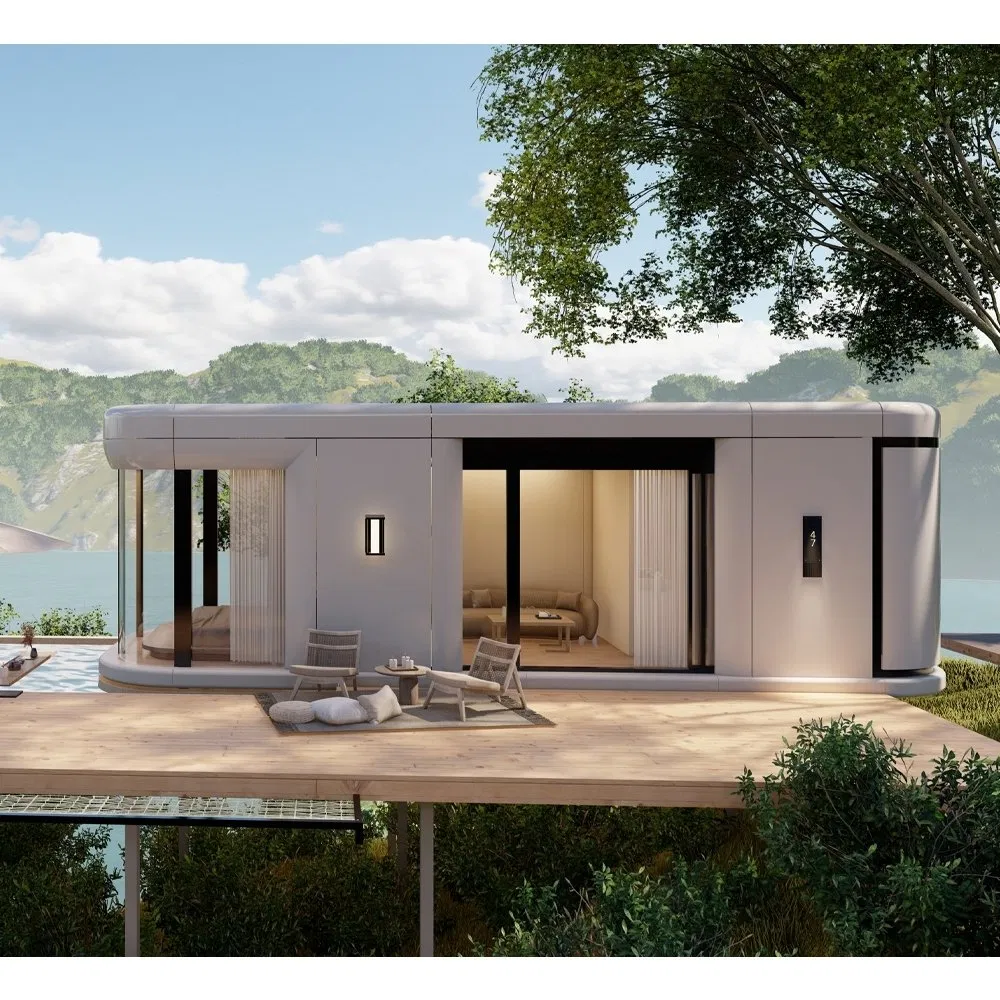Casa prefabricada de acero de calibre ligero, modular, móvil, a prueba de viento y terremotos, de grado montañés y premium