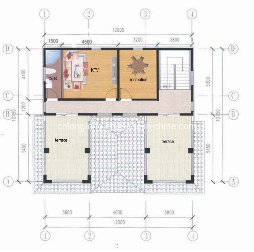 Estructura de acero ligero prefabricada Villa de acero ligero 3-18