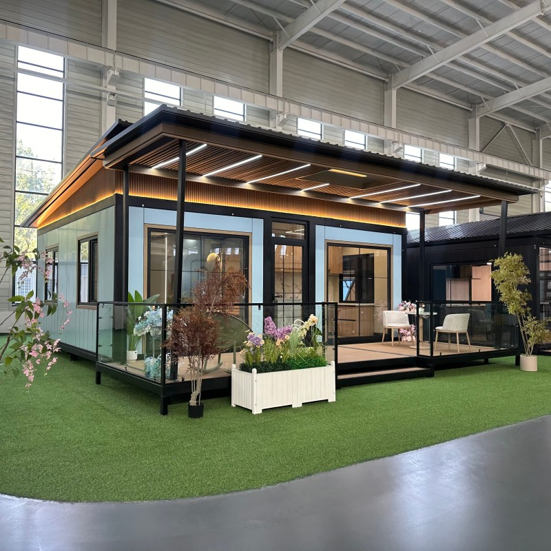 Casa de contenedor de envío expandible personalizada para unidad de vivienda accesoria
