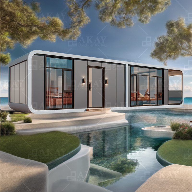 Fábrica de edificios prefabricados de alta gama moderna, casa contenedor ecológica personalizada, casa modular prefabricada, casa cápsula desmontable