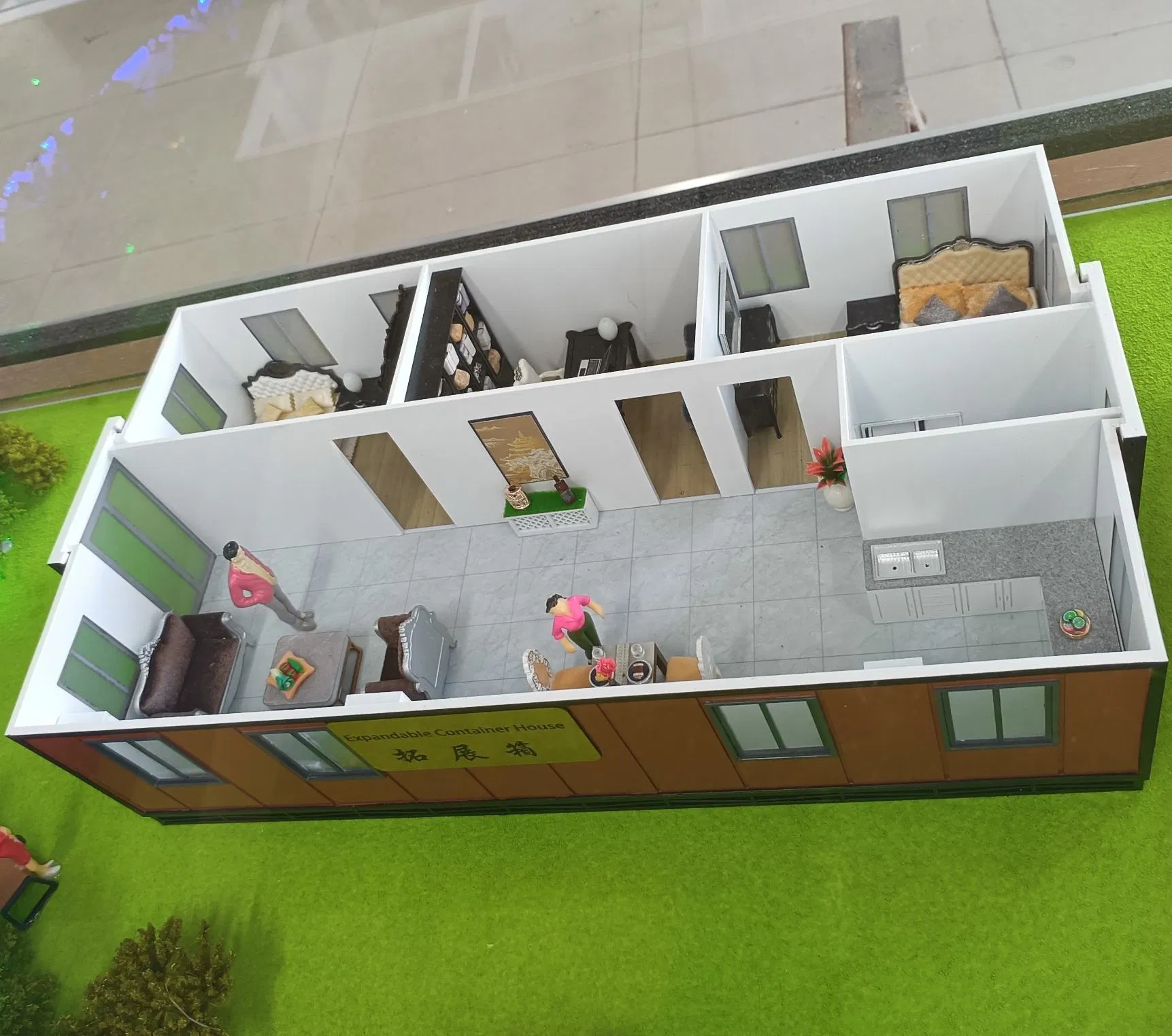 Casa Contenedor Móvil de Lujo Expandible Prefabricada Plegable Modular de Acero Ligero Superior Amplia Chic Sostenible 3-Bedroom de Primera Calidad