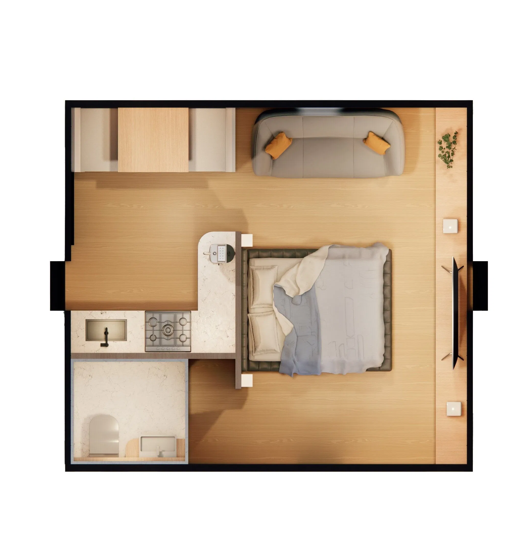 Sistema de Casa Modular Expandible y Plegable de Lujo para Resort Boutique