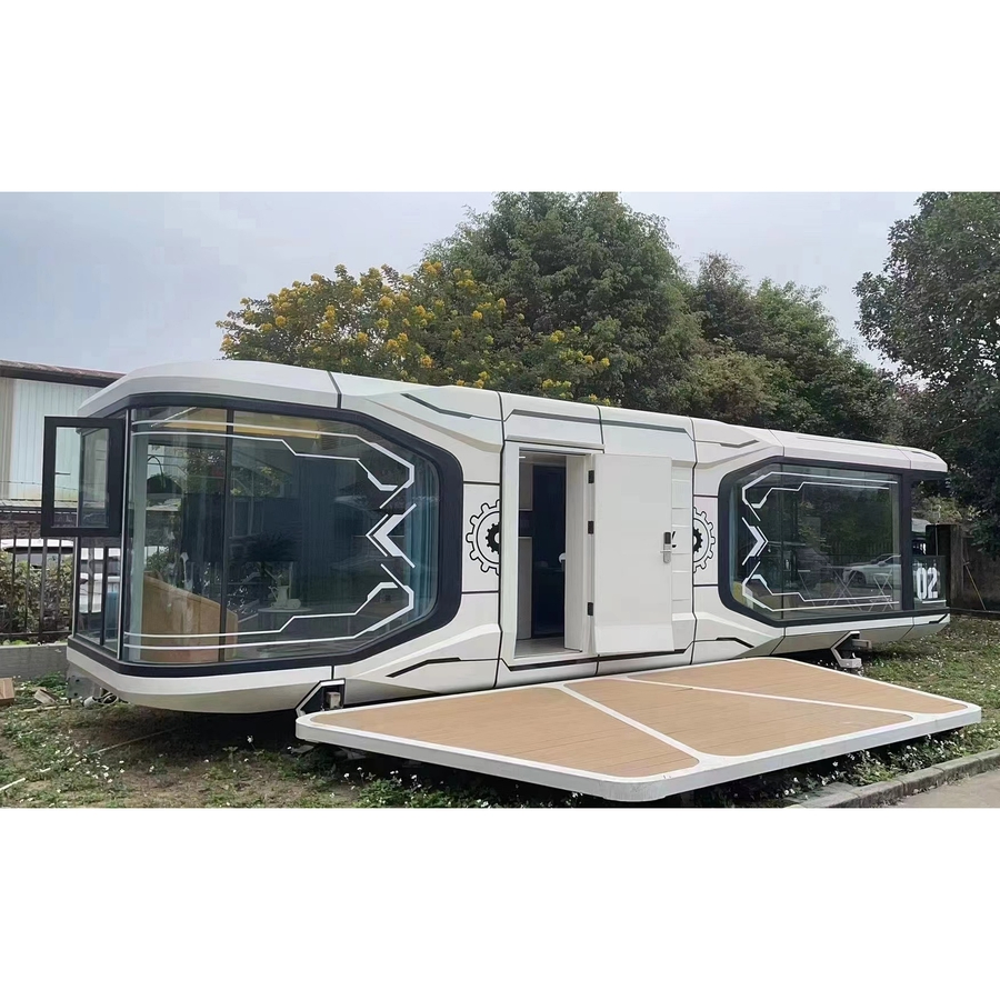 Cabina de manzana modular de aluminio resistente a la corrosión para alojamiento turístico