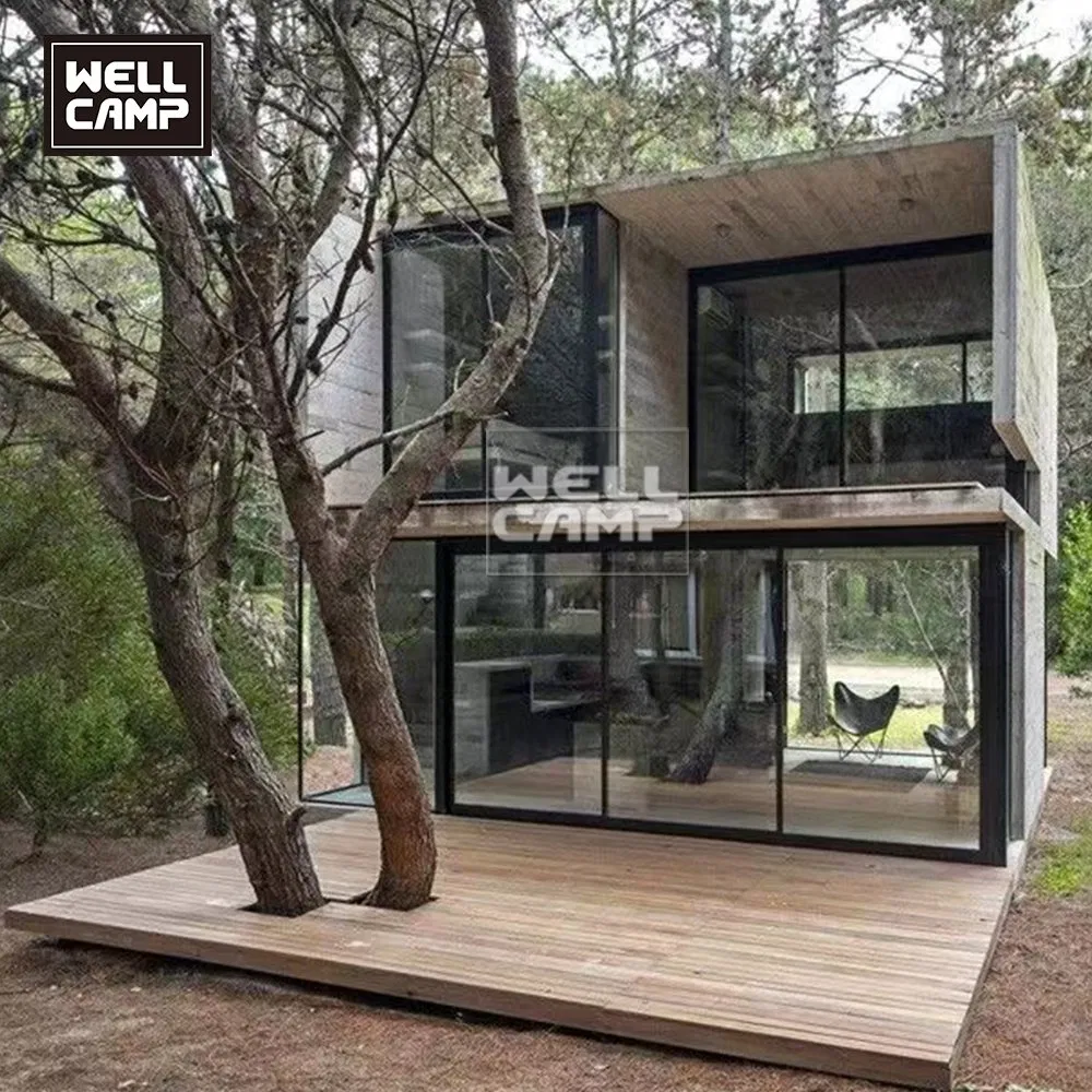 Diseño de lujo ODM 20FT Envío oficina móvil casa prefabricada resort de contenedor móvil