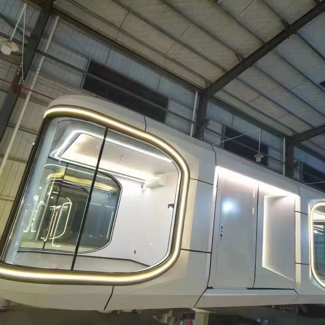 40FT Comercio Modular Lujo Prefabricado Acero Inteligente Tiny Espacio Cápsula Casa Prefabricada