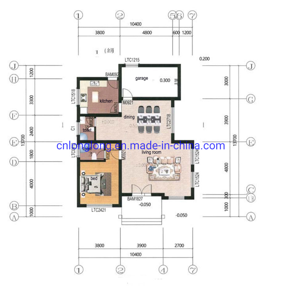 Casa Prefabricada de Acero Nuevo Modelo Villa Villa de Acero Ligero 3-12