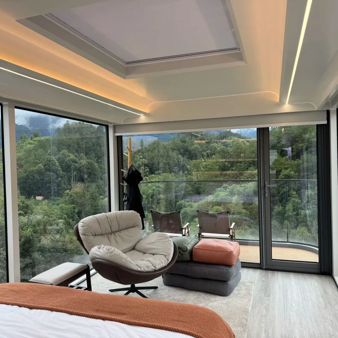 Cápsula Espacial Inteligente Villa Casa Modular Prefabricada para Resort de Montaña Glamping