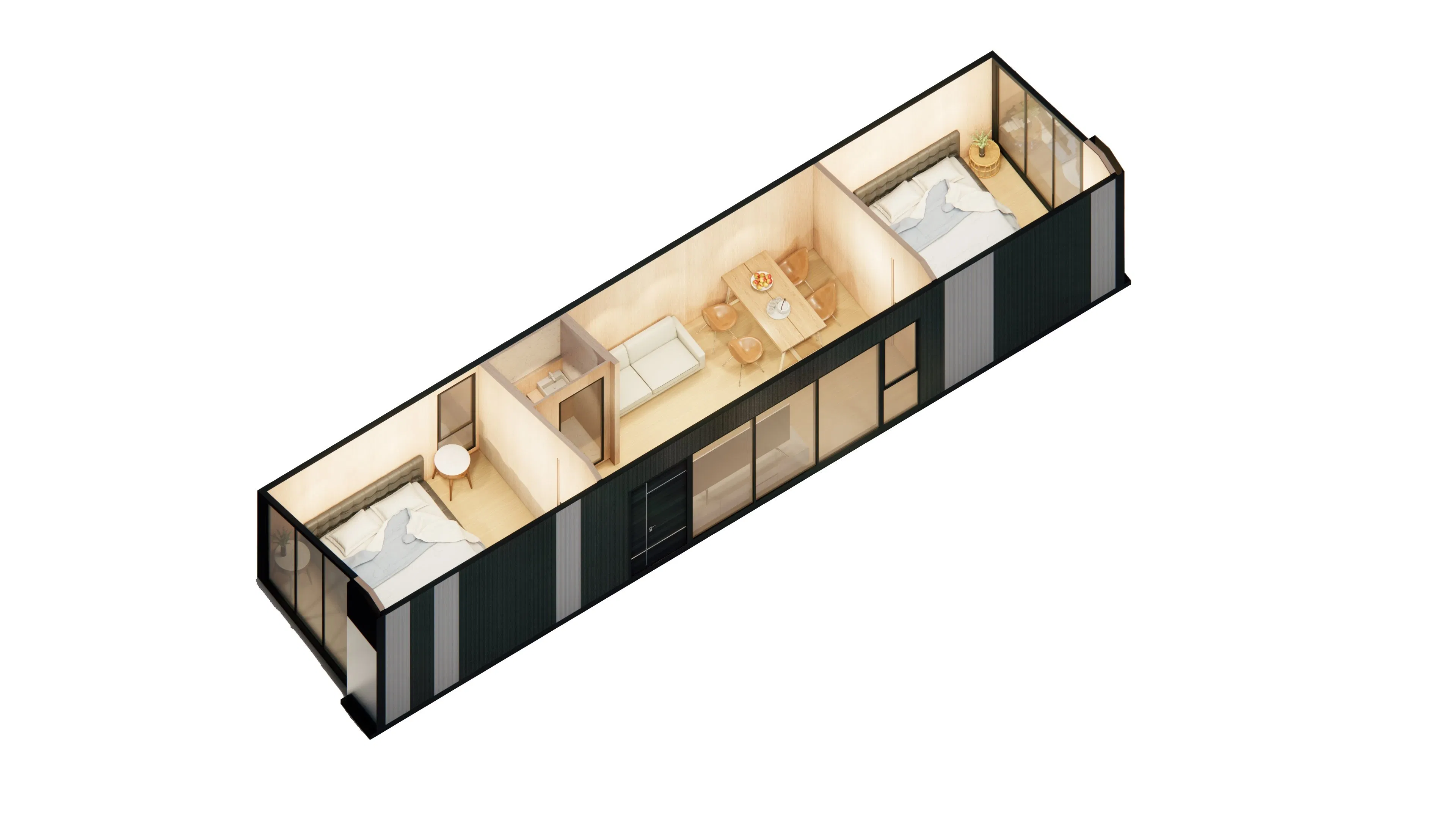 Alojamiento Modular Creativo para Inversión en Turismo Escénico de Pequeñas Casas Comerciales Globales