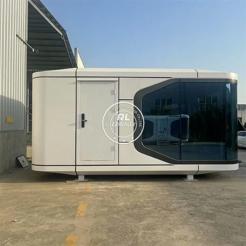 Casa cápsula modular prefabricada de lujo, casa cápsula inteligente de lujo, casa cápsula ecológica de lujo para resort de glamping