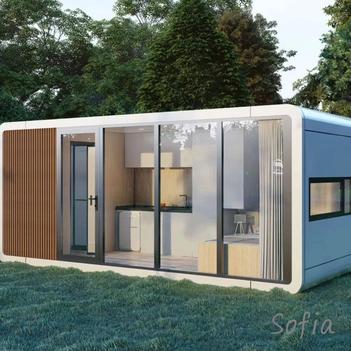 Cabaña de Manzana en la Montaña Casa Modular Fuerte Contenedor para la Playa