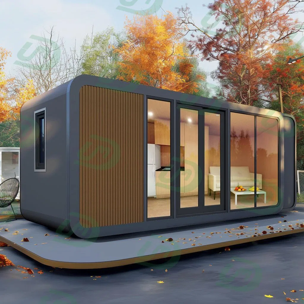 Casa modular prefabricada cápsula hotel móvil lista para exportar para turistas