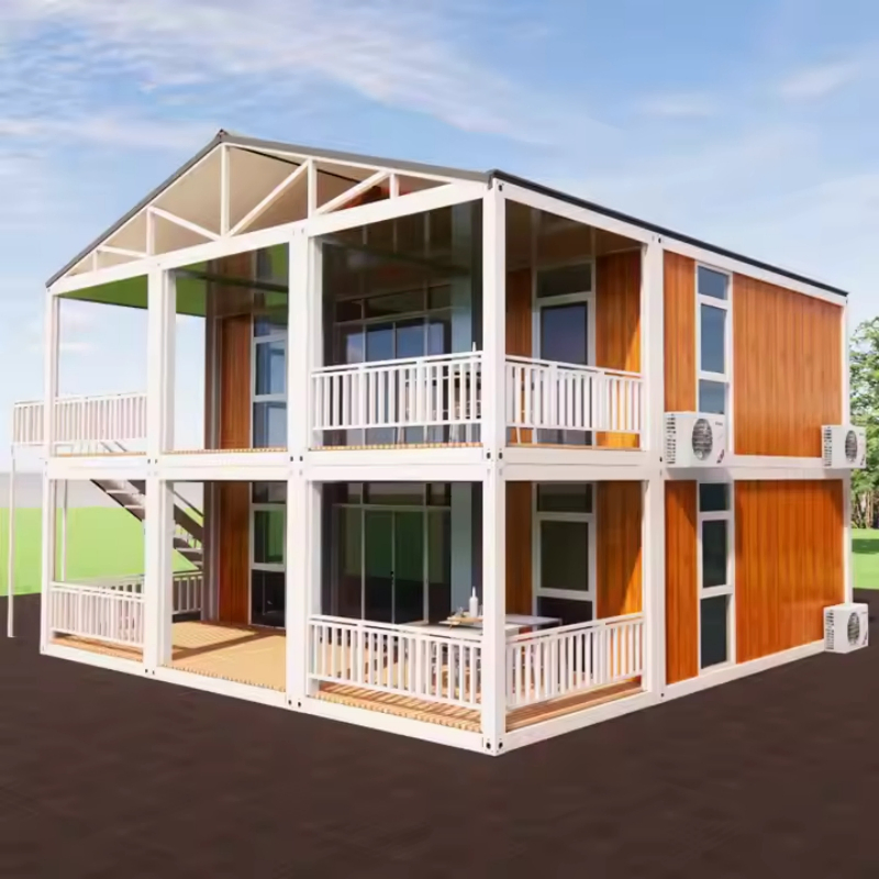 Proveedor Profesional de China Casa Modular Móvil de Paquete Plano para Turismo en Islas Resort Tropical Casa de Vacaciones con CE ISO 20FT 30FT 40FT