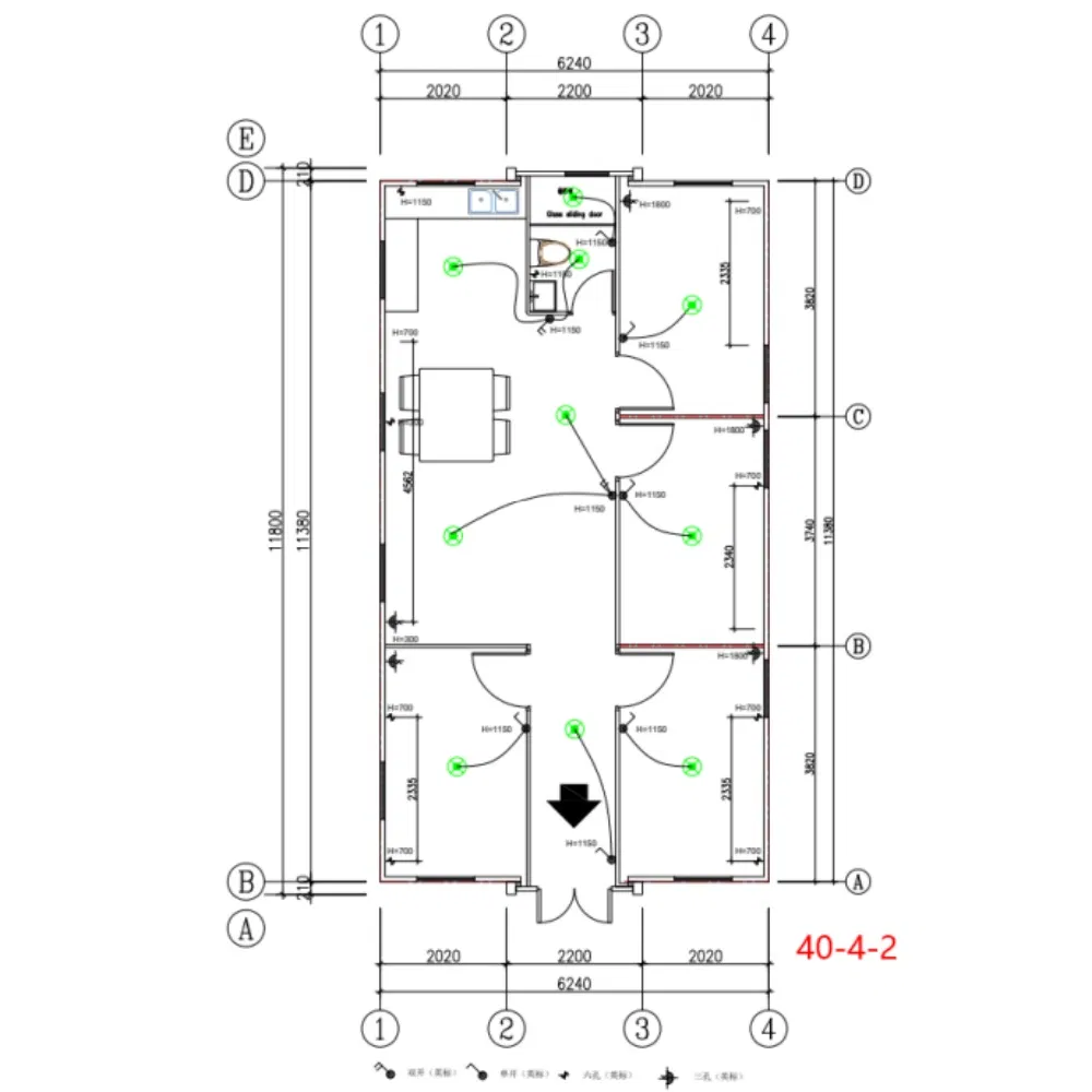 Casa Modular Sostenible Portátil con Compuesto de Madera y Plástico