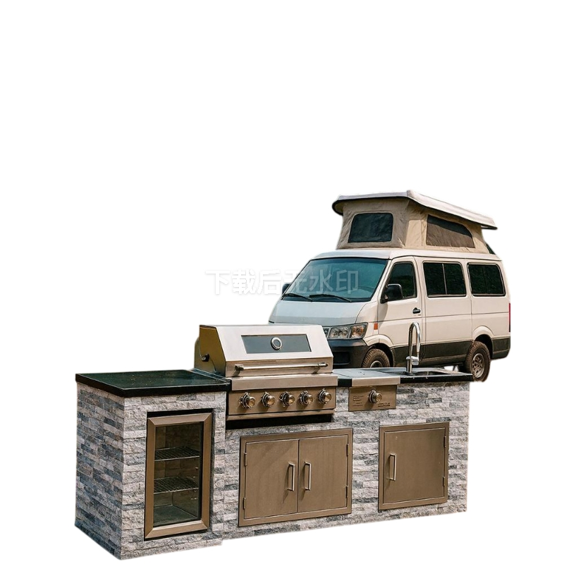 Nuevo diseño de lujo estilo alta gama, impermeable, completamente modular, armario exterior de acero inoxidable