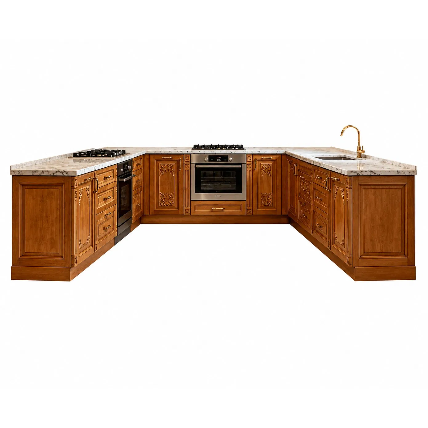 Totalmente Impermeable IP67 Mueble de Cocina WPC Tamaños Personalizados para Hogar Hotel Apartamento Escuela