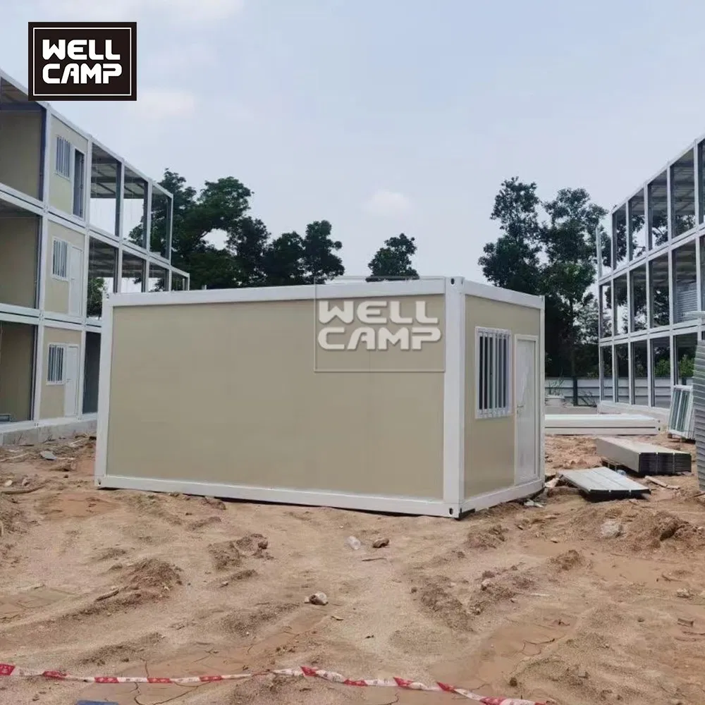 Oficinas Temporales Personalizadas 20FT Material Ignífugo para Casa Pequeña Resort de Contenedores de Paquete Plano