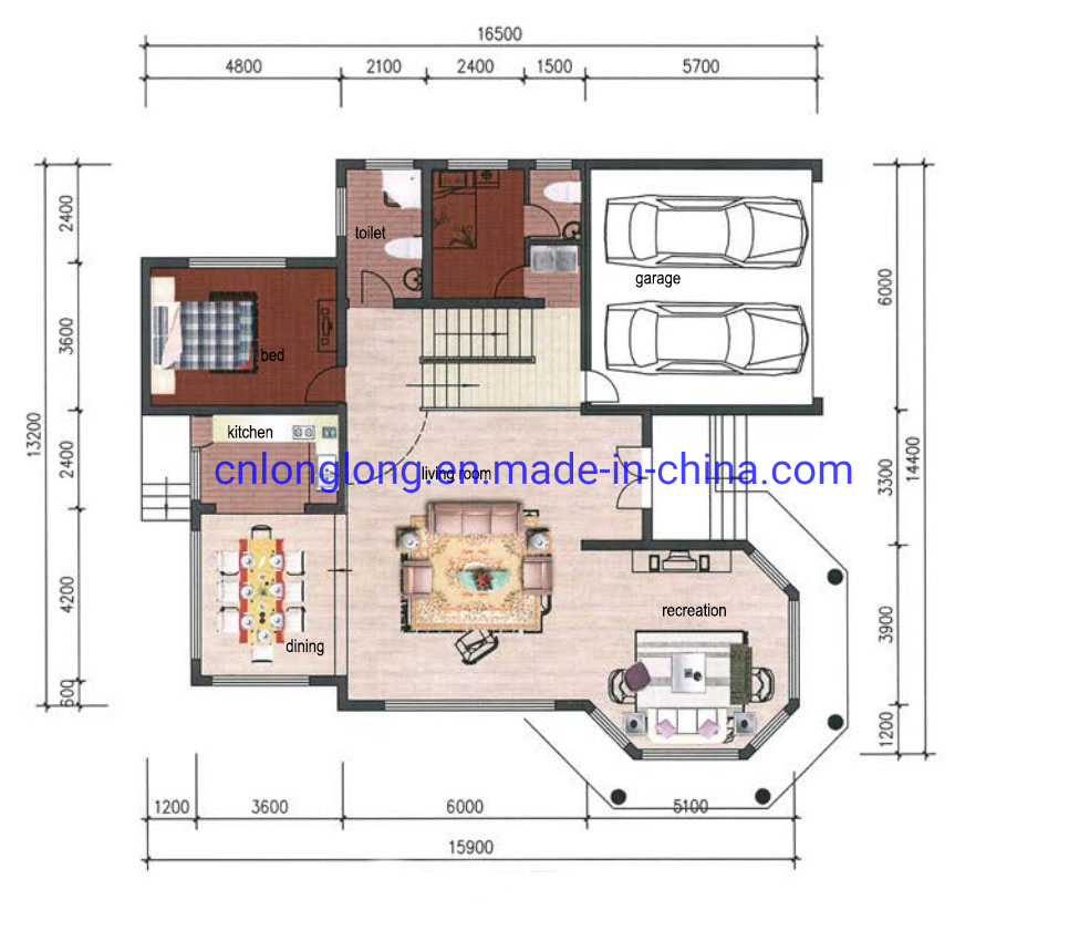 Casa Prefabricada Nuevo Modelo Villa de Acero Ligero 2-20