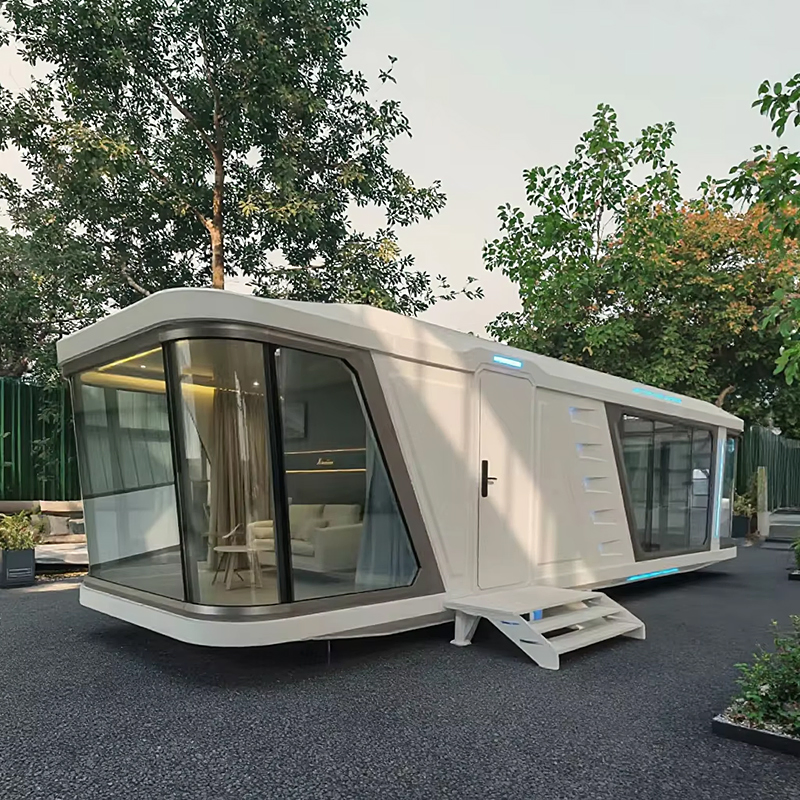 Buena Casa Prefabricada Modular de Acero Ligero Aislante en Área Turística a Buen Precio Casa Cápsula
