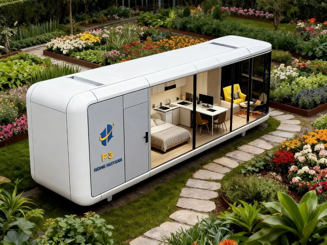 Casa cápsula turística ligera y ecológica - Venta caliente de módulo inteligente avanzado