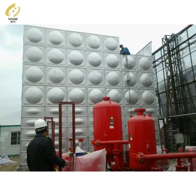 Placa de bola cuadrada modular tanque de agua para reserva hídrica de parque ecológico rural